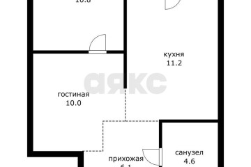 Фото №2: 1-комнатная квартира 45 м² - Краснодар, мкр. ЖК Перспектива, ул. им. Героя Сарабеева В.И., 9