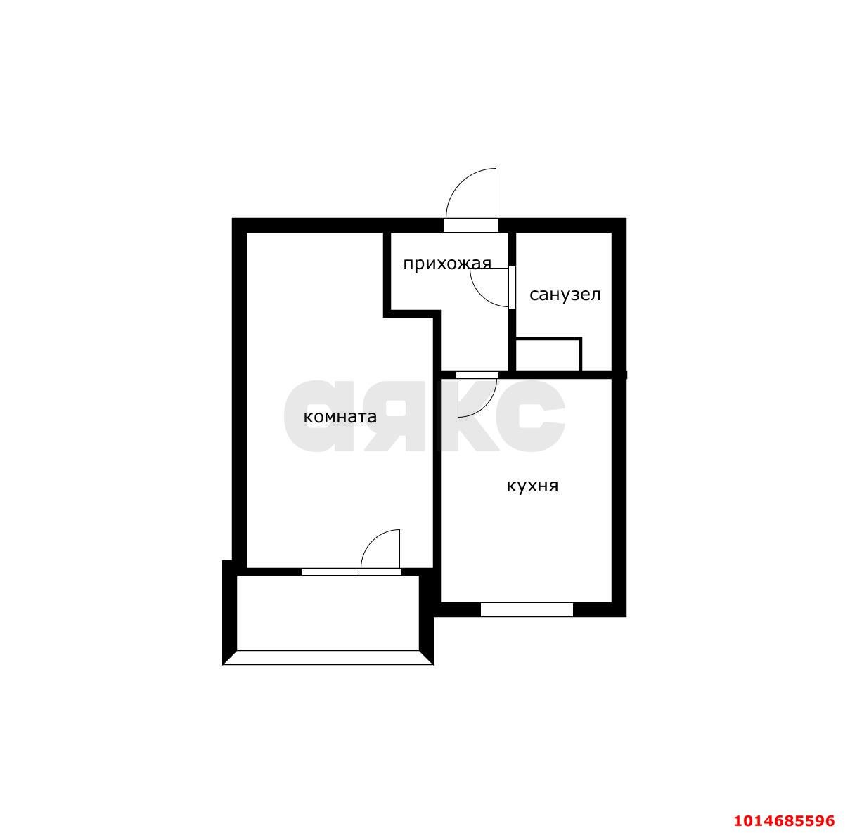 Фото №13: 1-комнатная квартира 32 м² - Краснодар, жилой комплекс На Душистой, ул. Душистая, 30к1