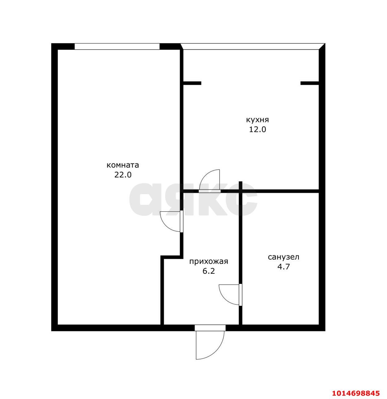 Фото №14: 1-комнатная квартира 44 м² - Энем, ул. Чкалова, 24/4