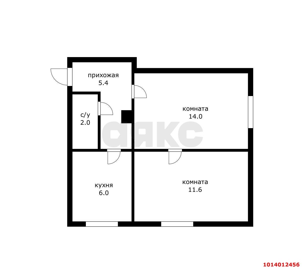 Фото №6: 2-комнатная квартира 39 м² - Краснодар, Центральный, ул. Речная, 5