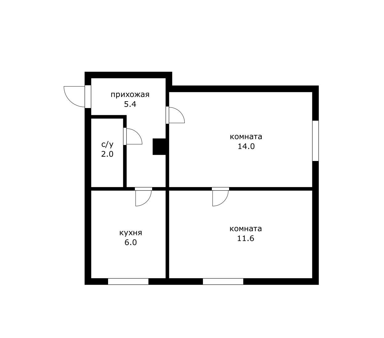 Фото №7: 2-комнатная квартира 39 м² - Краснодар, Западный внутригородской округ, Горгаз, мкр. Центральный, ул. Речная, 5