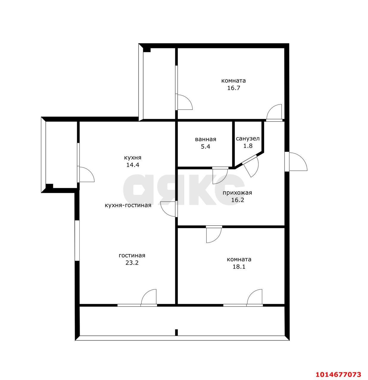 Фото №15: 3-комнатная квартира 112 м² - Краснодар, Прикубанский внутригородской округ, мкр. Музыкальный, ул. Аксайская, 40