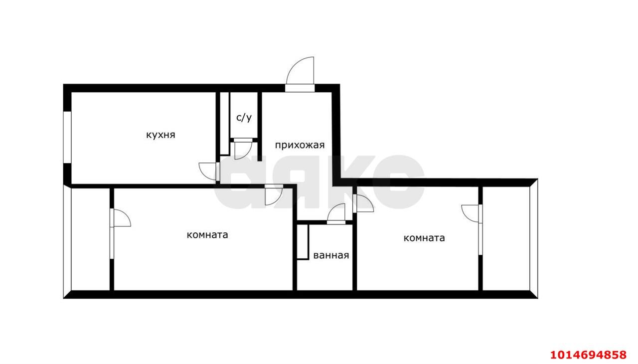 Фото №10: 2-комнатная квартира 69 м² - Краснодар, Восточно-Кругликовский, ул. Генерала Трошева, 37