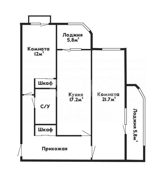Фото №16: 2-комнатная квартира 74 м² - Геленджик, жилой комлпекс Жуковский, ул. Витебская, 12к7