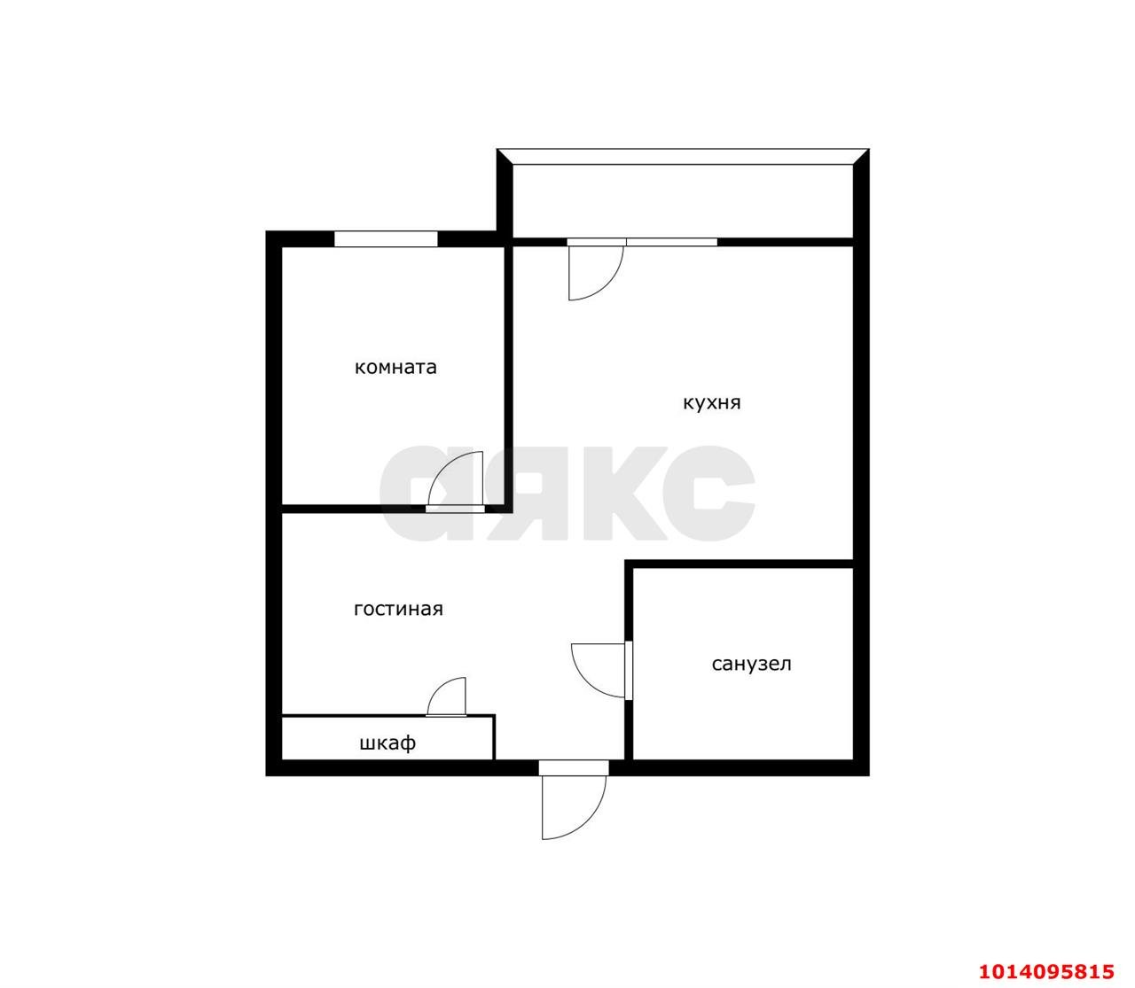 Фото №2: 1-комнатная квартира 35 м² - Краснодар, жилой комплекс Акварели-2, ул. Тепличная, 62/1к6