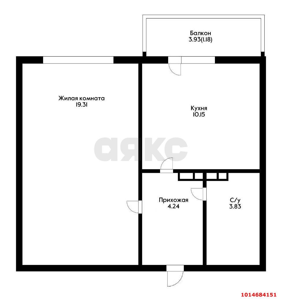 Фото №18: 1-комнатная квартира 45 м² - Краснодар, жилой комплекс Дом у реки, ул. Кружевная, 14