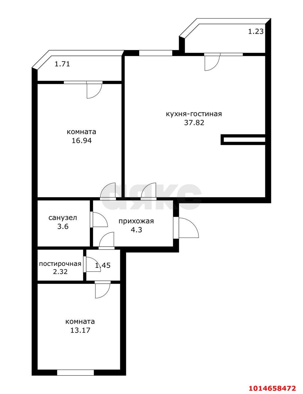 Фото №20: 3-комнатная квартира 82 м² - Краснодар, Московский, 