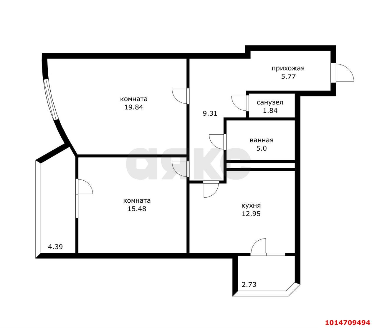 Фото №10: 2-комнатная квартира 76 м² - Краснодар, Центральный, ул. Кубанская Набережная, 64