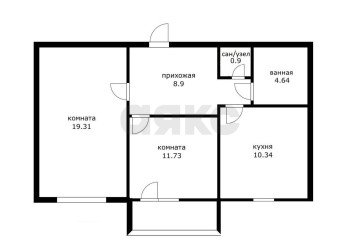 Фото №3: 2-комнатная квартира 58 м² - Краснодар, мкр. Почтовый, ул. имени Снесарева, 18/1