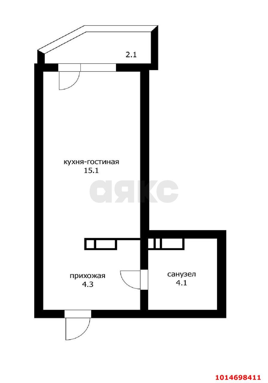 Фото №9: Студия 23 м² - Краснодар, жилой комплекс Победа, ул. Евгении Жигуленко, 9