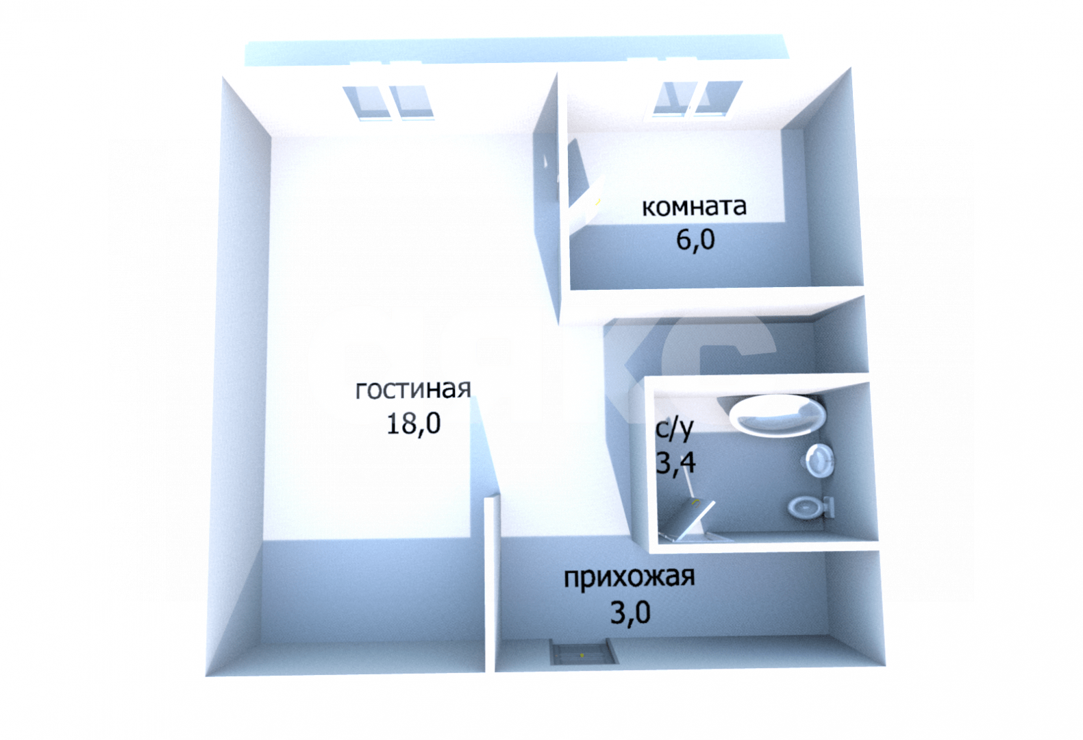 Фото №11: 1-комнатная квартира 30 м² - Анапа, ул. Толстого, 113