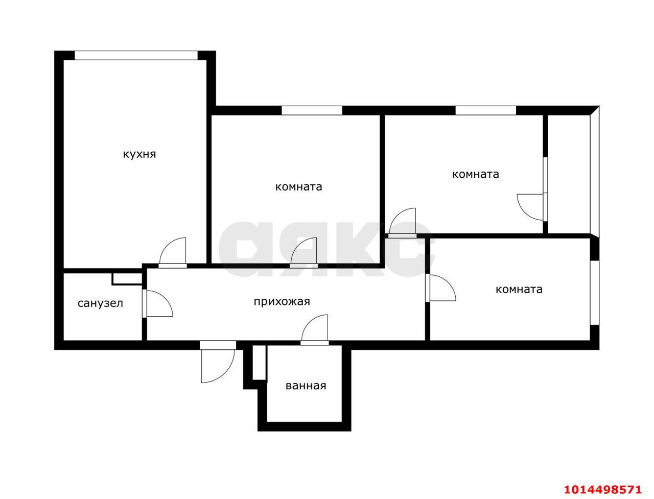 Фото №19: 3-комнатная квартира 85 м² - Краснодар, жилой комплекс Поющие Фонтаны, ул. имени Невкипелого, 10