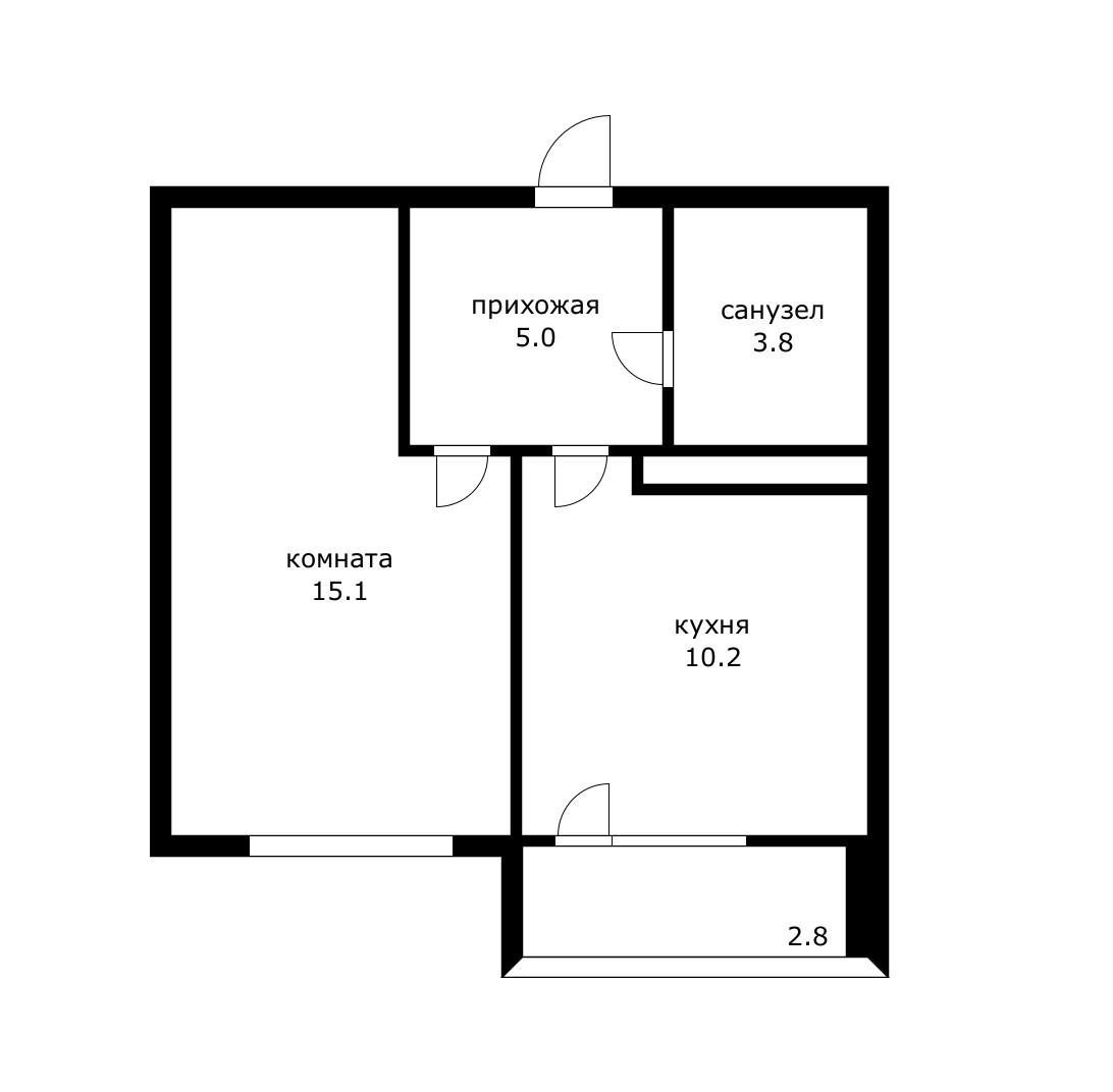 Фото №5: 1-комнатная квартира 34 м² - Краснодар, Прикубанский внутригородской округ, мкр. жилой комплекс Сармат, ул. Западный Обход, 65А