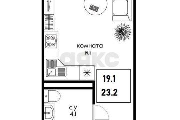 Фото №1: Студия 23 м² - Краснодар, мкр. Черёмушки, ул. Обрывная, 132