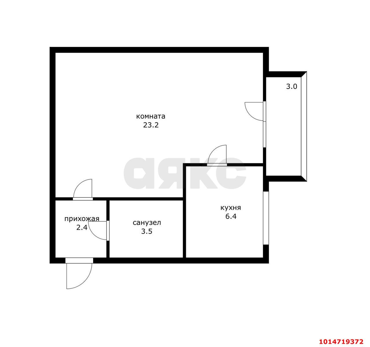 Фото №18: 1-комнатная квартира 38 м² - Краснодар, Музыкальный, ул. Суздальская, 13