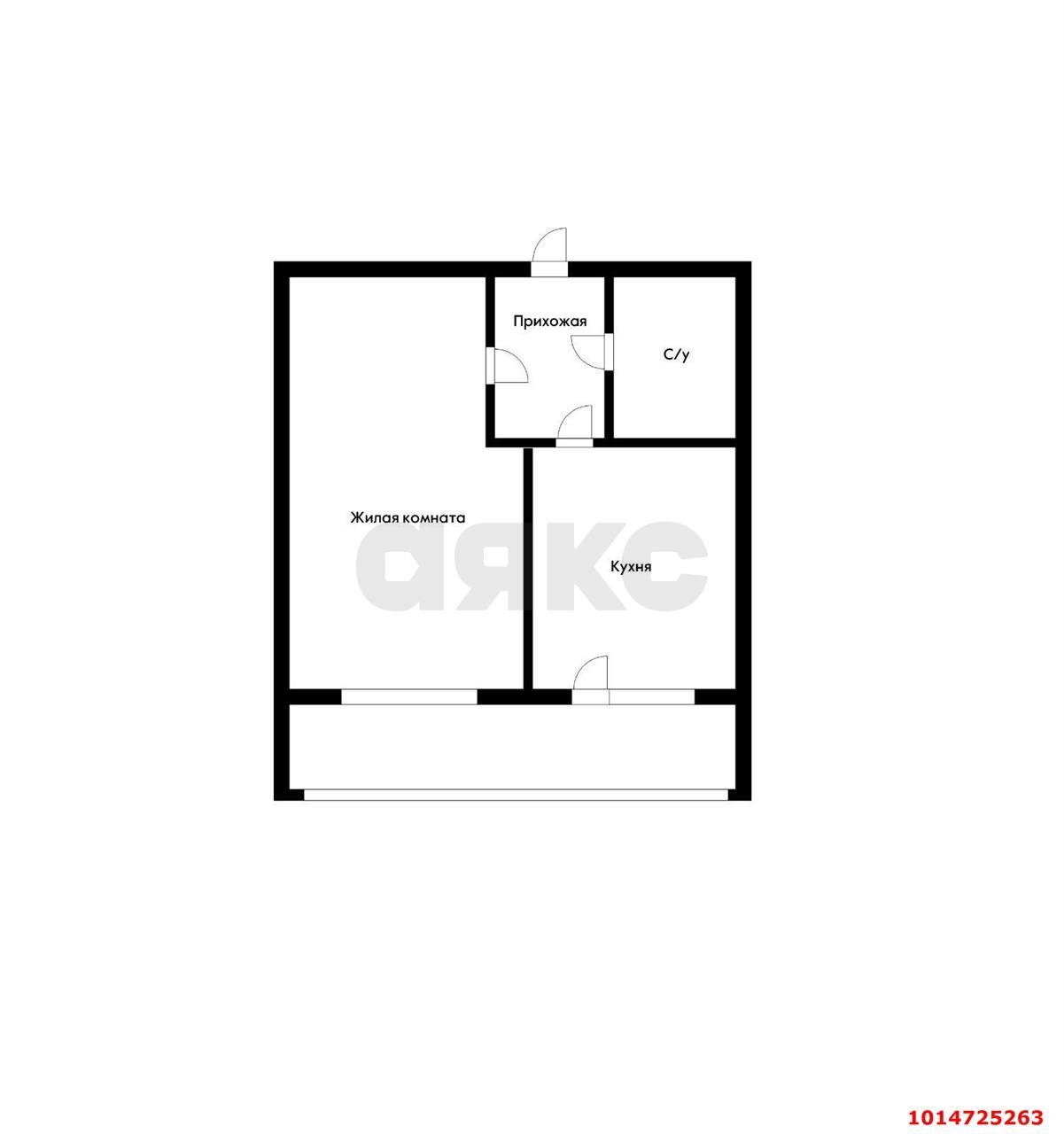 Фото №3: 1-комнатная квартира 40 м² - Краснодар, Молодёжный, ул. Душистая, 41