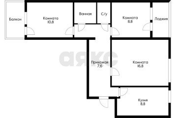 Фото №5: 3-комнатная квартира 62 м² - Краснодар, мкр. Гидростроителей, ул. имени Игнатова, 16