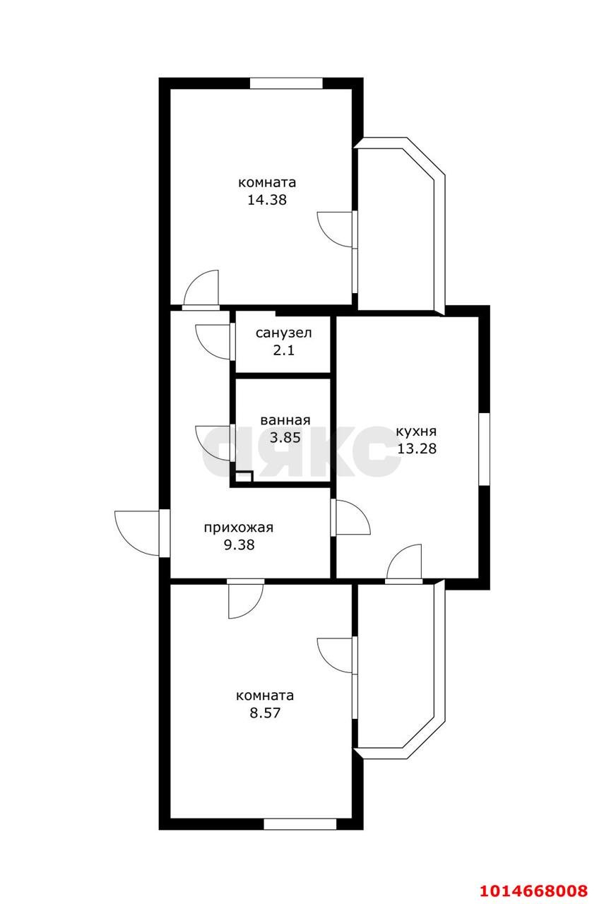 Фото №14: 2-комнатная квартира 62 м² - Краснодар, ЖК Лучший, ул. Ростовское шоссе, 30/6к2