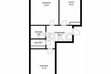 Фото №3: 2-комнатная квартира 70 м² - Краснодар, мкр. Табачная Фабрика, ул. Табачная, 1/1к2