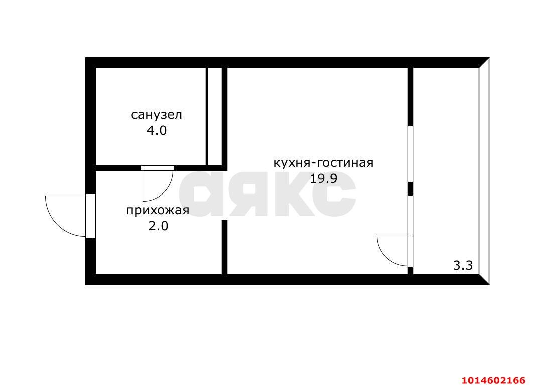 Фото №19: Студия 26 м² - Краснодар, Камвольно-суконный Комбинат, ул. Магистральная, 11