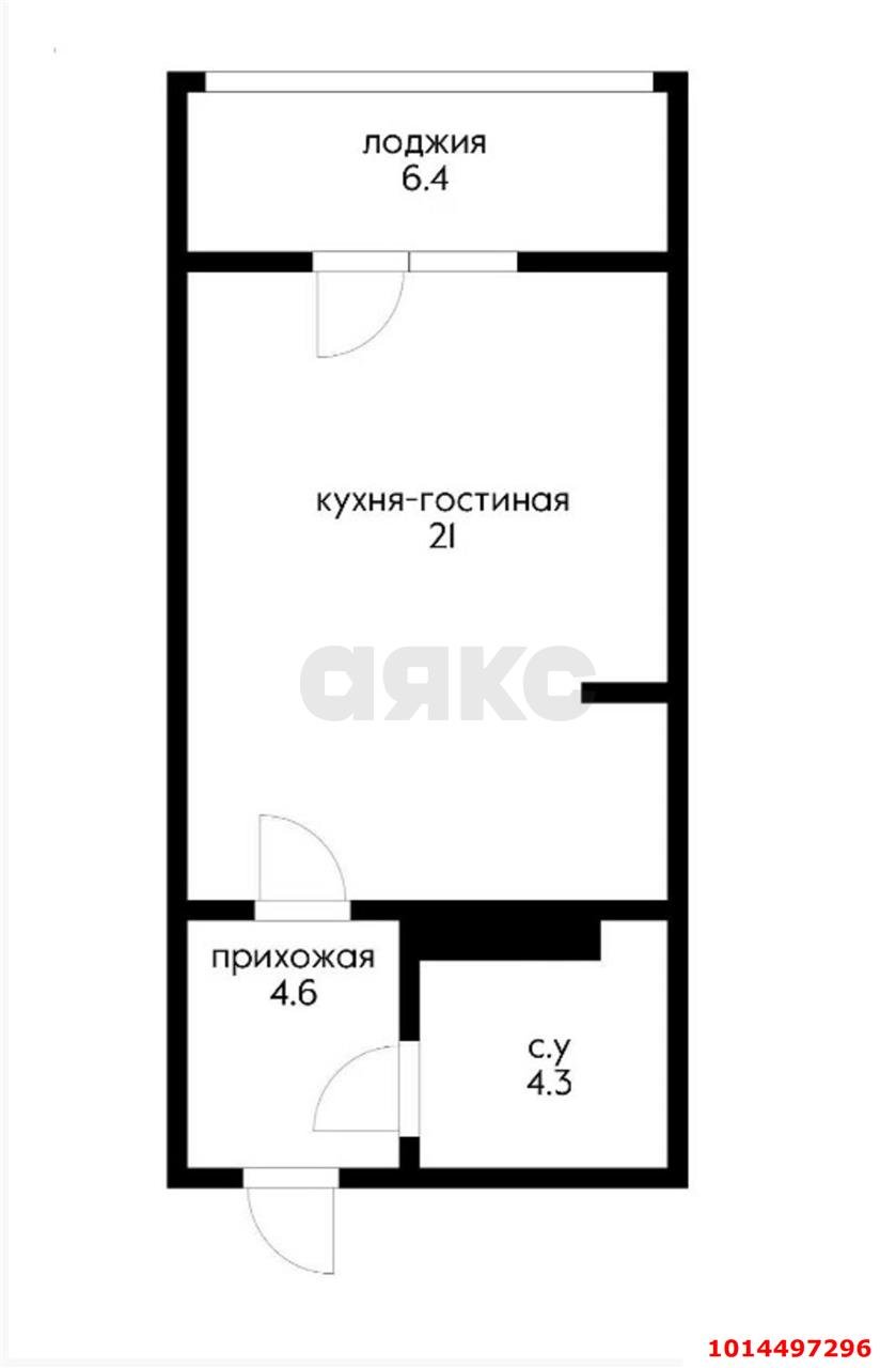 Фото №19: Студия 36 м² - Краснодар, жилой комплекс Спорт-Сити, ул. Домбайская, 10/1к2