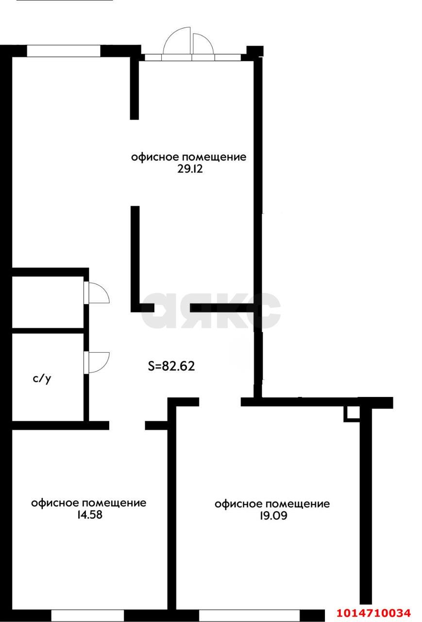 Фото №5: Коммерция 82 м² - Краснодар, Прикубанский внутригородской округ, мкр. жилой комплекс Свобода, ул. Домбайская, 55к8
