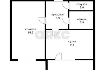 Фото №2: 1-комнатная квартира 41 м² - Краснодар, мкр. Завод Измерительных Приборов, ул. имени 40-летия Победы, 35/2
