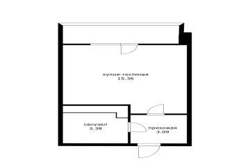 Фото №4: Студия 21 м² - Краснодар, мкр. жилой комплекс Облака, ул. имени Генерала Корнилова, 9к2