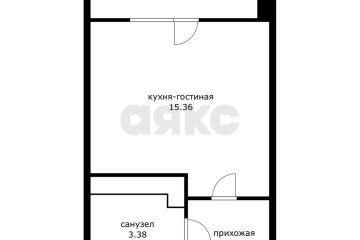 Фото №4: Студия 24 м² - Краснодар, мкр. жилой комплекс Облака, ул. имени Генерала Корнилова, 9к2