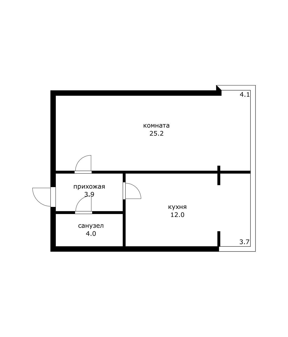 Фото №6: 1-комнатная квартира 45 м² - Краснодар, Прикубанский внутригородской округ, Солнечный, мкр. Фестивальный, ул. Яна Полуяна, 43
