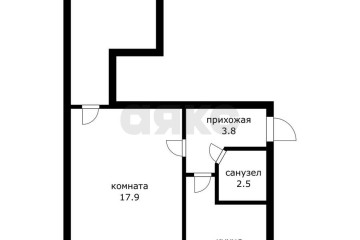 Фото №3: 2-комнатная квартира 45 м² - Колосистый, мкр. Прикубанский внутригородской округ, пер. Макаренко, 8/1