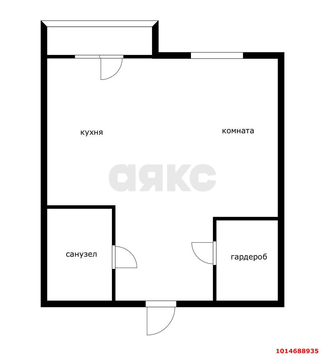 Фото №14: Студия 31 м² - Краснодар, Светлоград, ул. Красных Партизан, 1/4к3