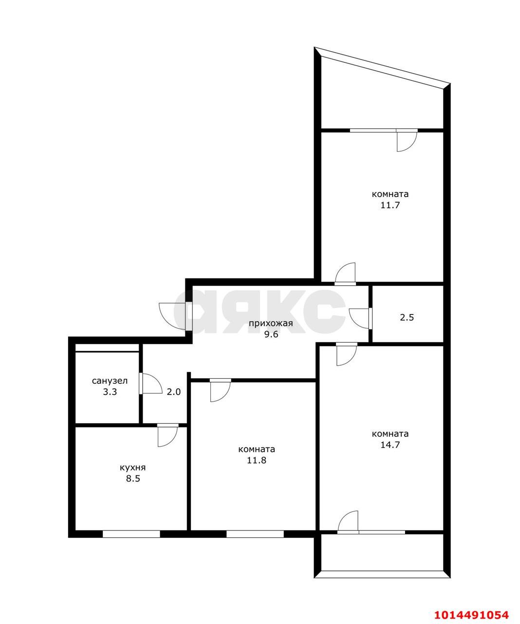 Фото №8: 3-комнатная квартира 67 м² - Краснодар, Комсомольский, ул. Уральская, 182
