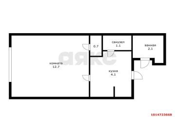 Фото №5: 1-комнатная квартира 18 м² - Краснодар, мкр. Западный внутригородской округ, ул. имени Дзержинского, 4