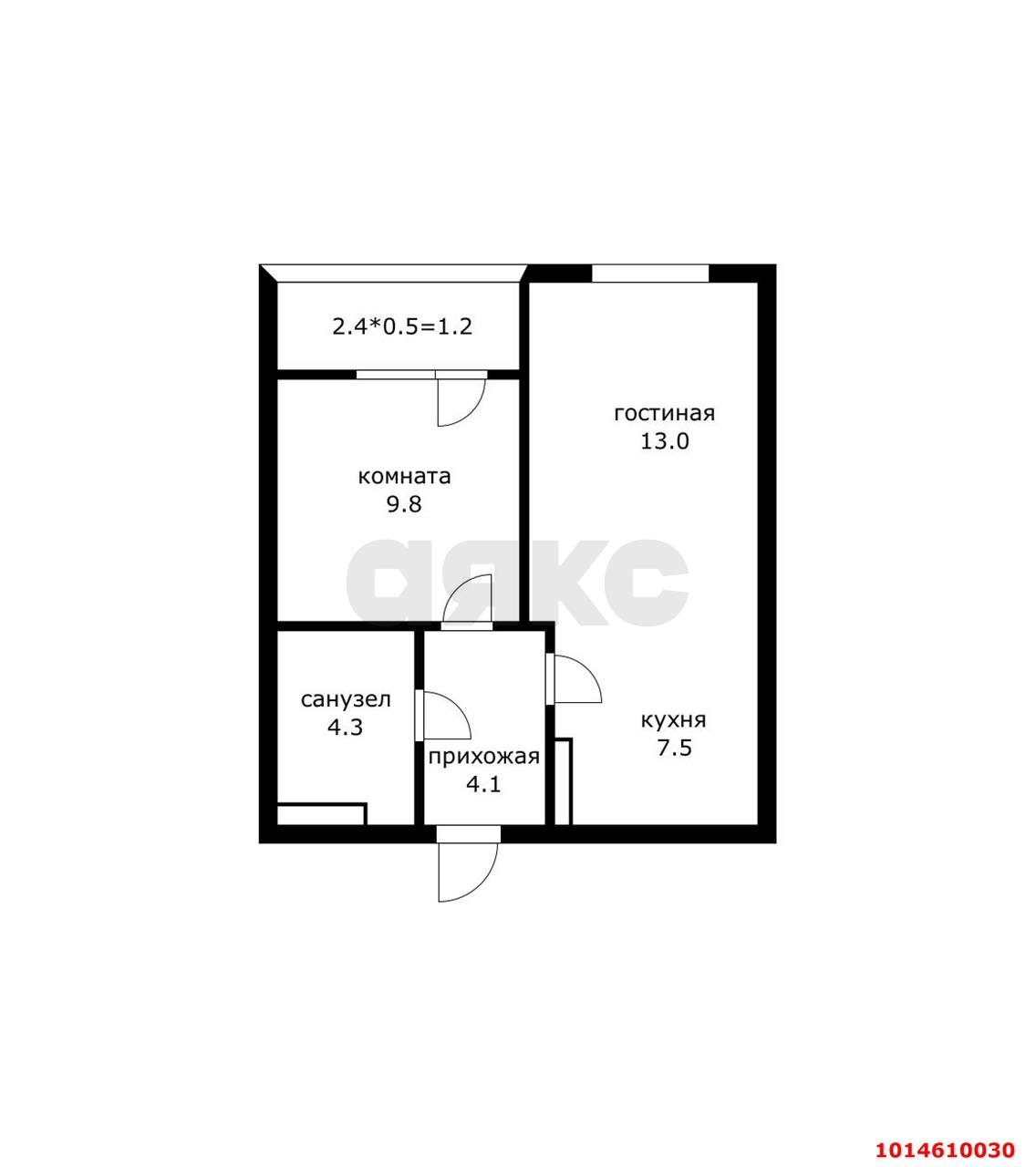 Фото №14: 1-комнатная квартира 40 м² - Краснодар, жилой комплекс Югге, ул. имени Бориса Розинга