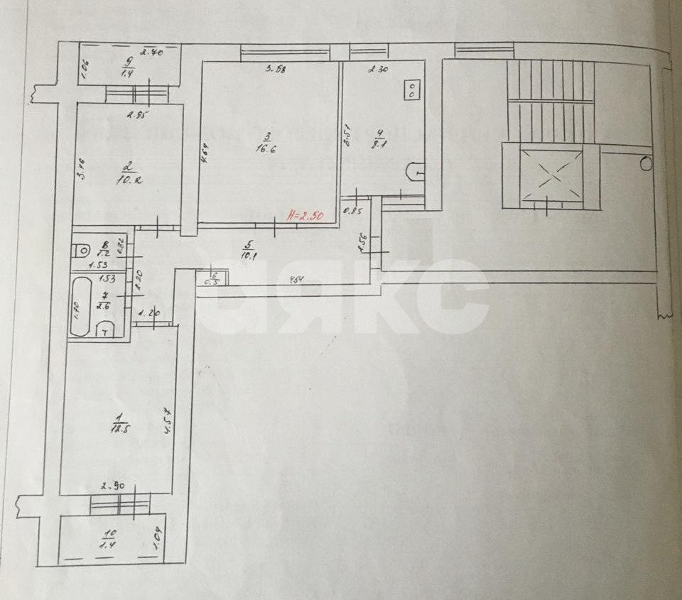 Фото №14: 3-комнатная квартира 62 м² - Горячий Ключ, Администрация, ул. Ленина, 179А
