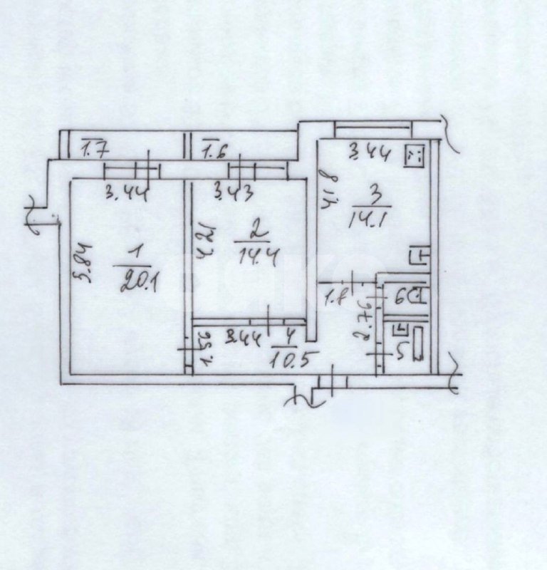Фото №18: 2-комнатная квартира 66 м² - Нижнекамск, 29А, ул. Сююмбике, 61