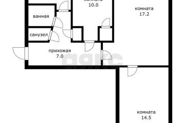 Фото №1: 3-комнатная квартира 58 м² - Краснодар, мкр. Хлопчато-бумажный Комбинат, ул. Новороссийская, 182
