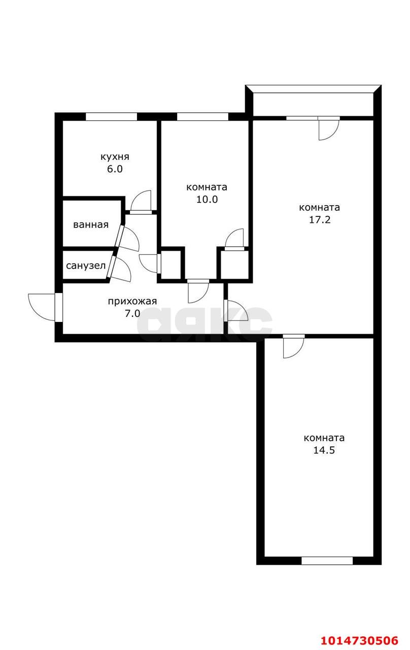Фото №11: 3-комнатная квартира 58 м² - Краснодар, Хлопчато-бумажный Комбинат, ул. Новороссийская, 182