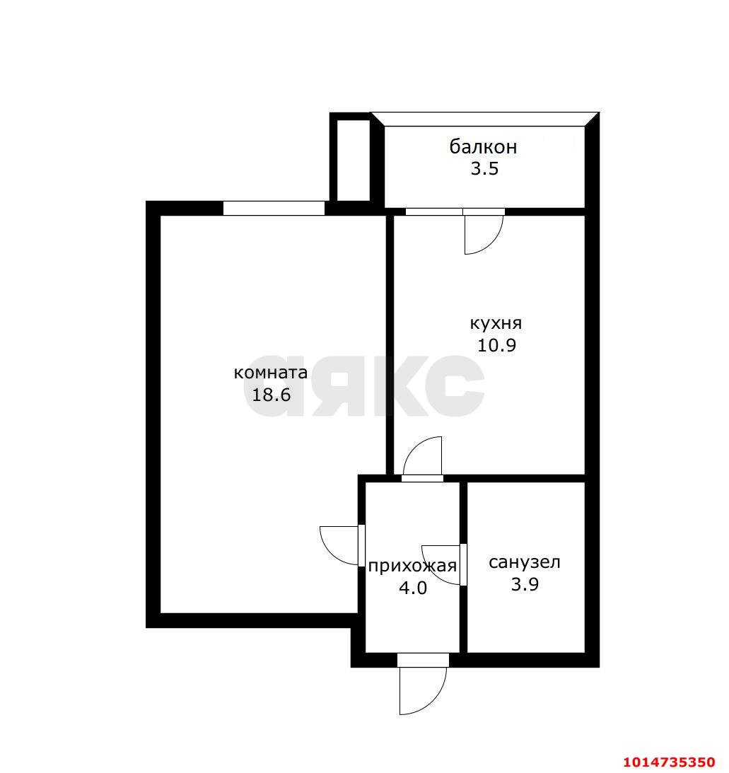 Фото №2: 1-комнатная квартира 40 м² - Краснодар, жилой комплекс Мелодия, ул. Гидростроителей, 59/2лит1