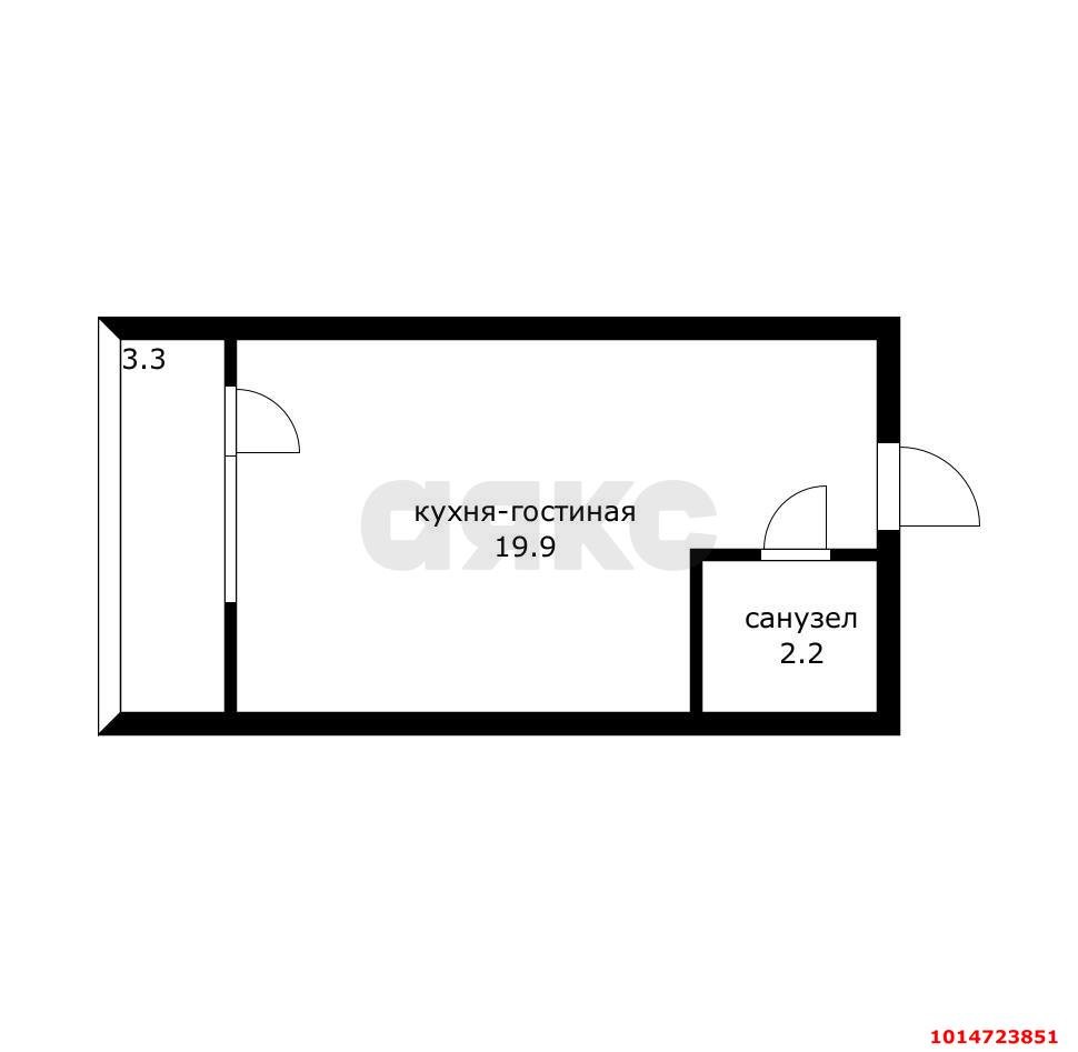 Фото №16: Студия 25 м² - Краснодар, Дубинка, ул. Ковтюха, 109/3