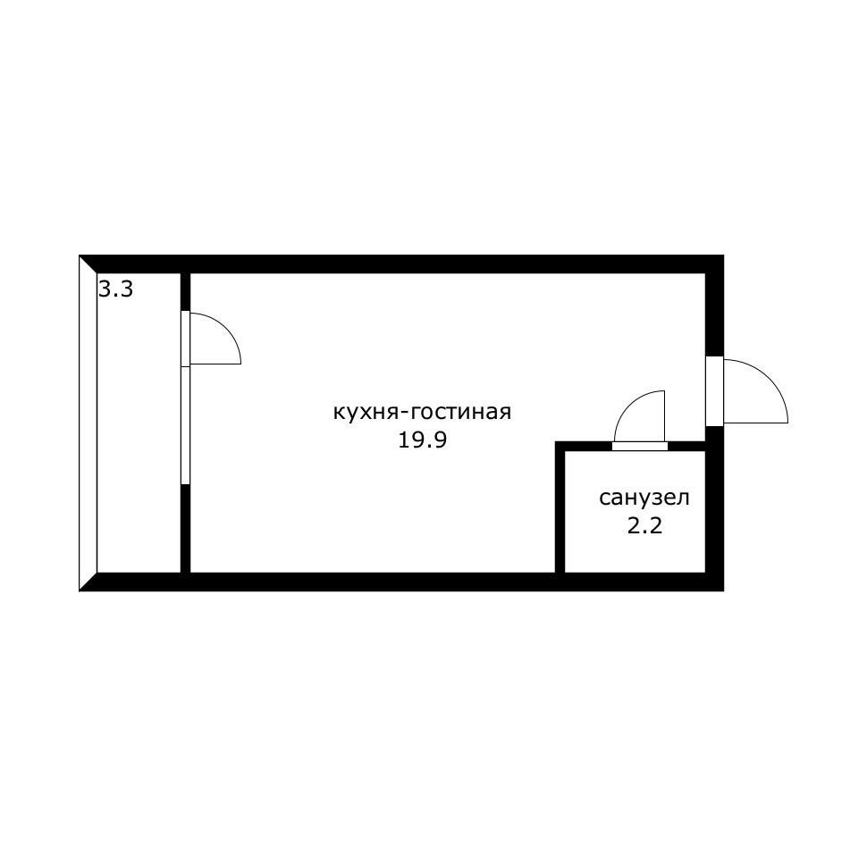 Фото №16: Студия 25 м² - Краснодар, ул. Ковтюха, 109/3