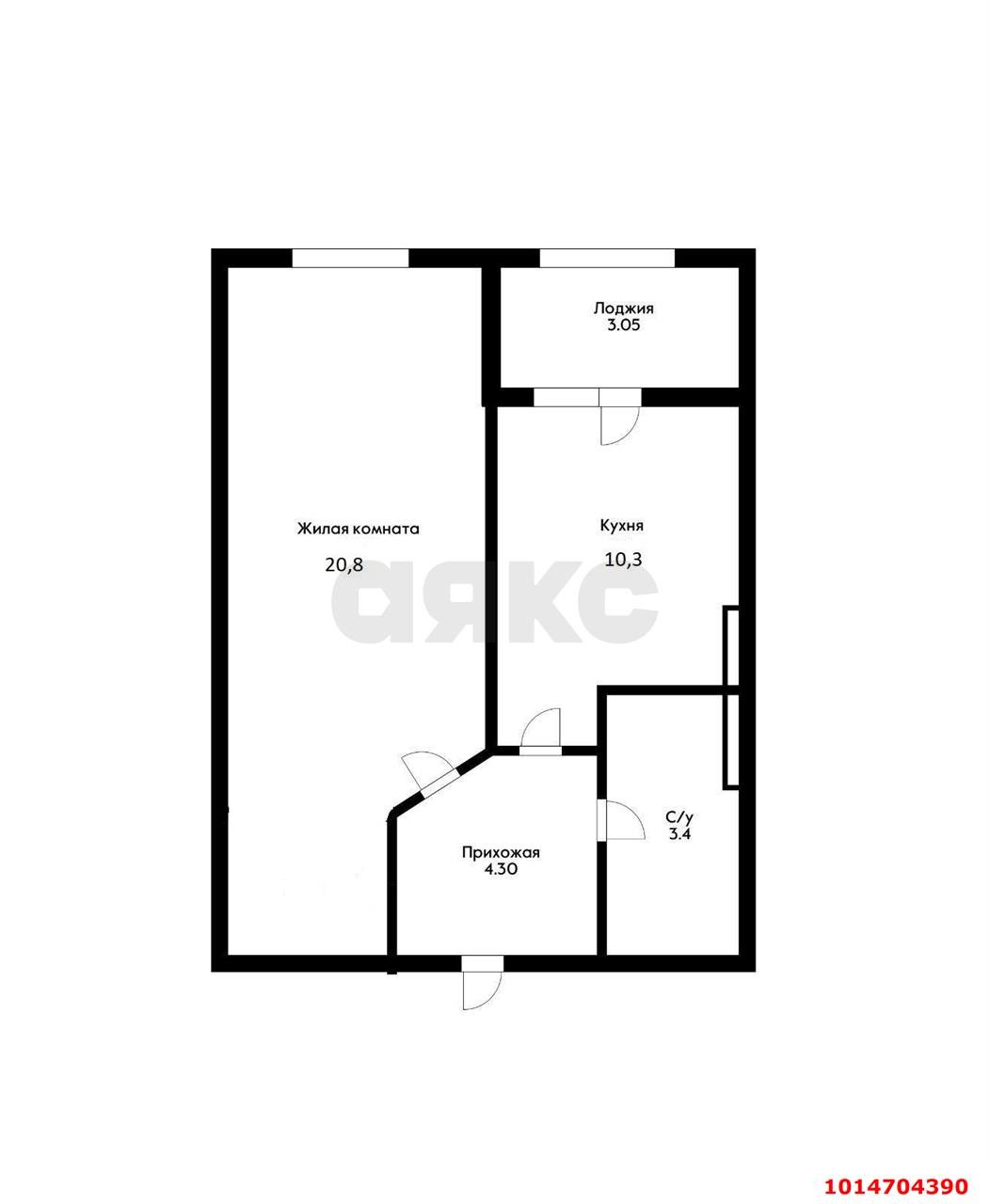 Фото №8: 1-комнатная квартира 41 м² - Краснодар, Центральный, ул. Красная, 176