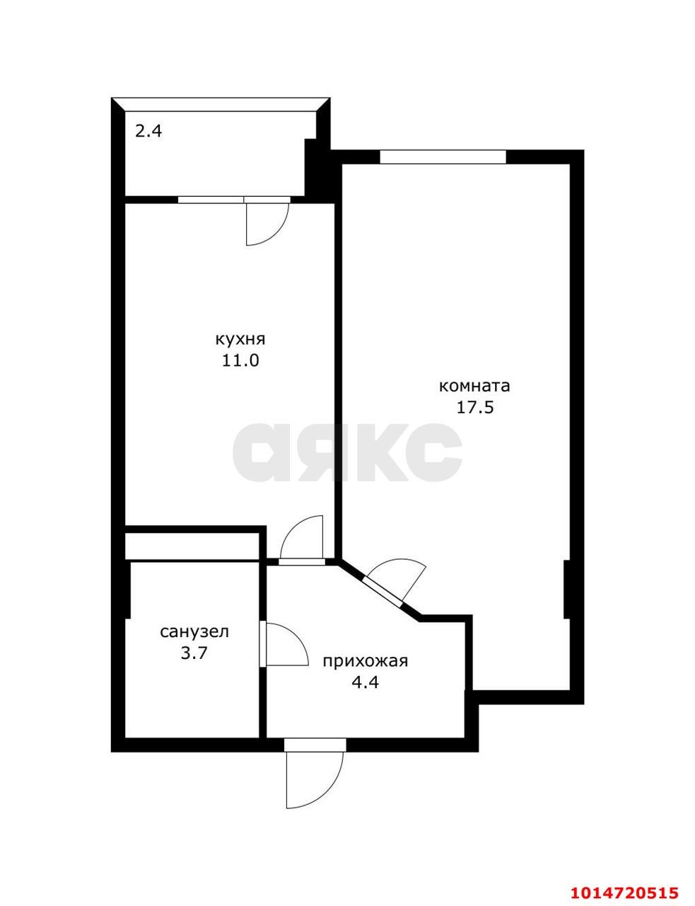 Фото №6: 1-комнатная квартира 39 м² - Краснодар, Новознаменский, ул. Войсковая, 20к3
