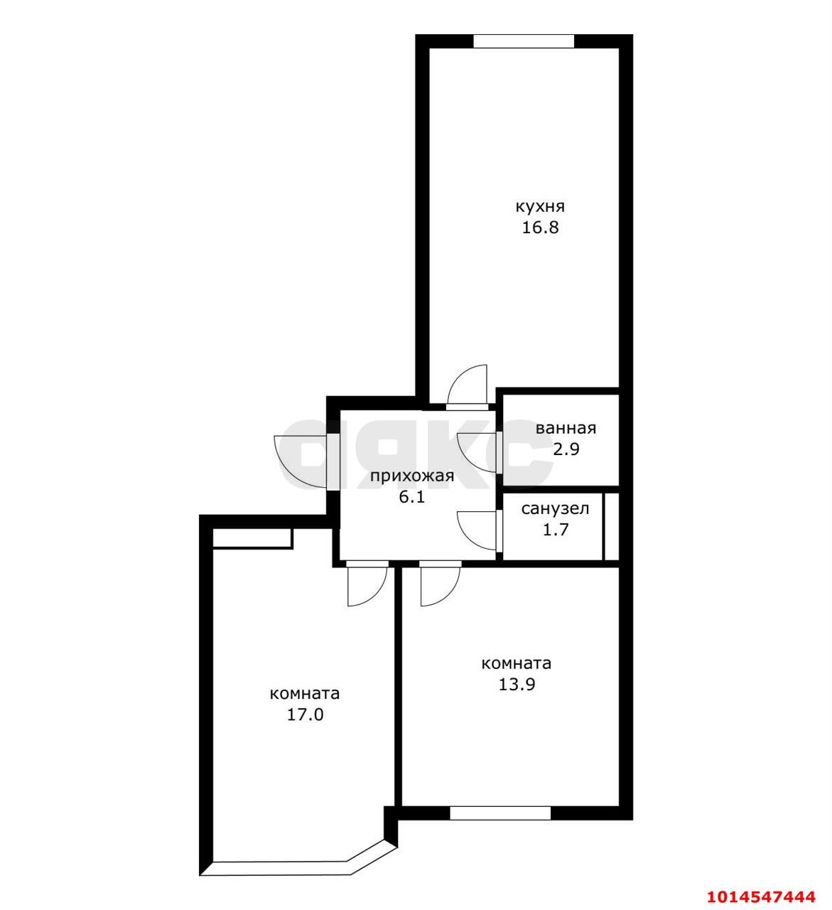 Фото №16: 2-комнатная квартира 60 м² - Краснодар, Достояние, ул. Конгрессная, 29
