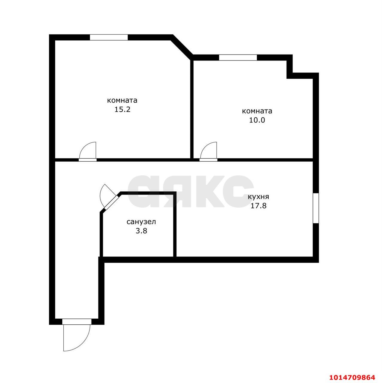 Фото №16: 2-комнатная квартира 47 м² - Новая Адыгея, жилой комплекс Тургеневский, ул. Тургеневское шоссе, 3/3