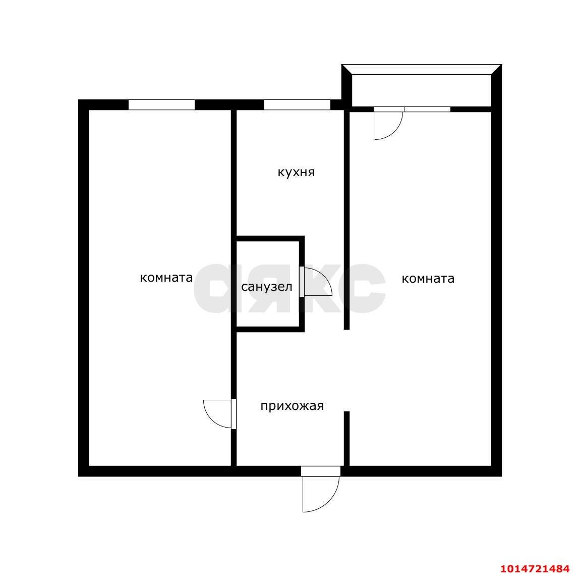 Фото №5: 2-комнатная квартира 44 м² - Краснодар, Фестивальный, ул. Гагарина, 85