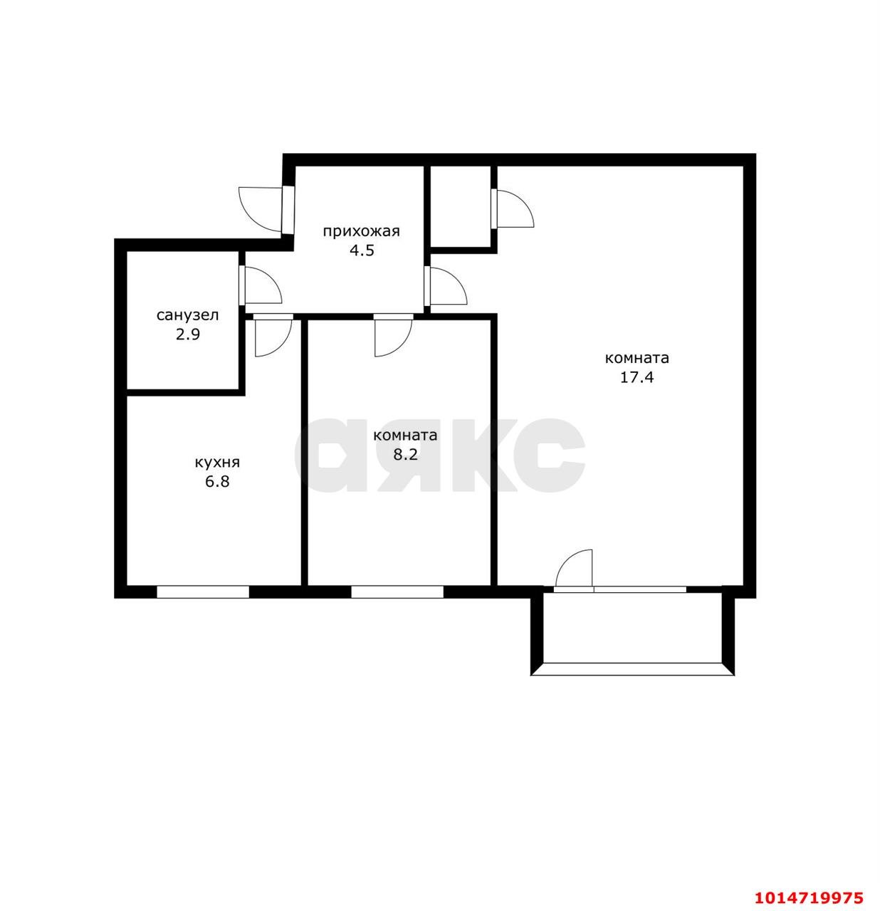Фото №8: 2-комнатная квартира 40 м² - Краснодар, Фестивальный, ул. Гагарина, 137