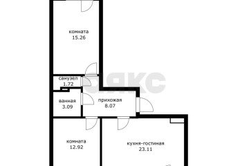 Фото №1: 3-комнатная квартира 72 м² - Краснодар, мкр. Достояние, ул. Григория Булгакова, 7к1