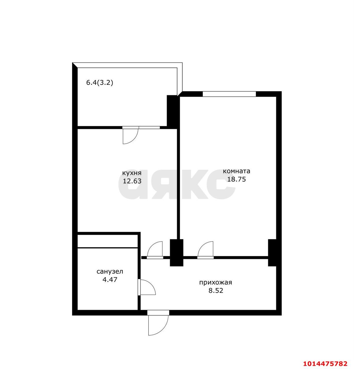 Фото №7: 1-комнатная квартира 47 м² - Краснодар, жилой комплекс Аврора, ул. имени Дзержинского, 95